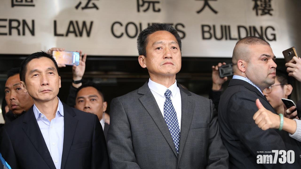 【朱經緯案】支持者掛冤字布幕  朱經緯離開法院無回應提問