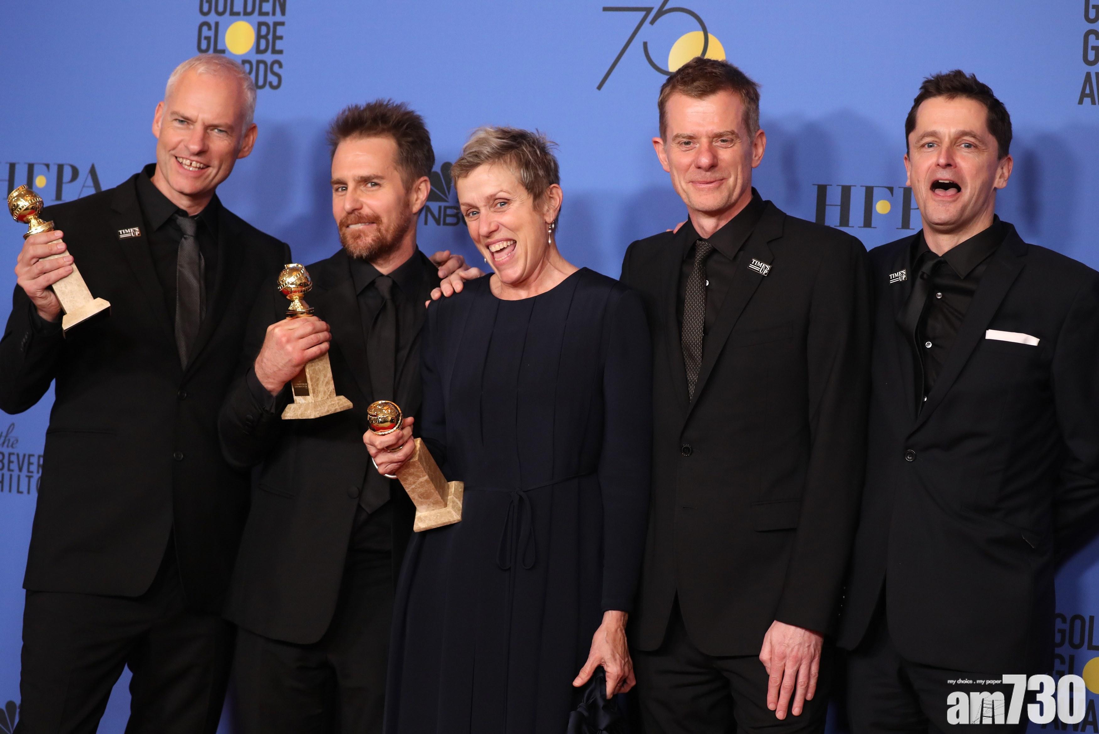 【金球獎】《廣告牌殺人事件》奪4獎 