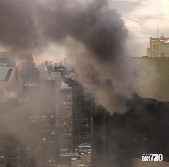 濃煙沖天 特朗普大廈起火2傷 