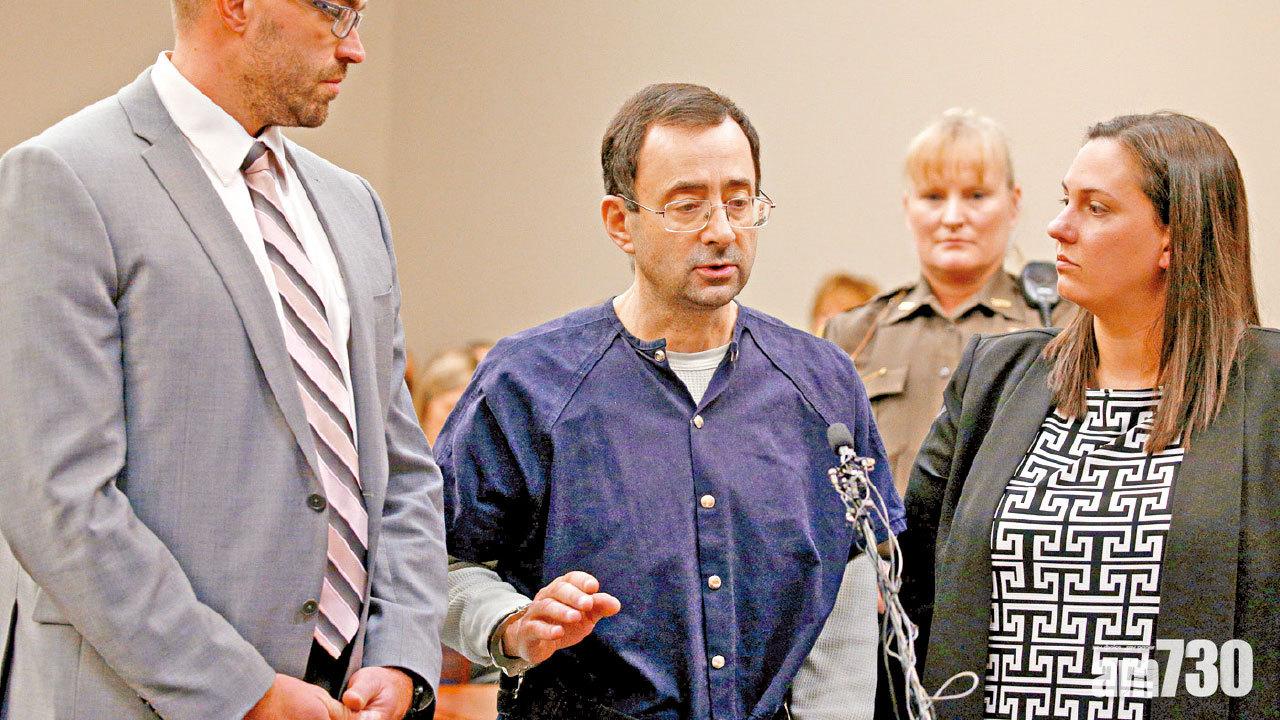 法官：剛簽署你的死亡證  美體操隊醫性侵判囚175年