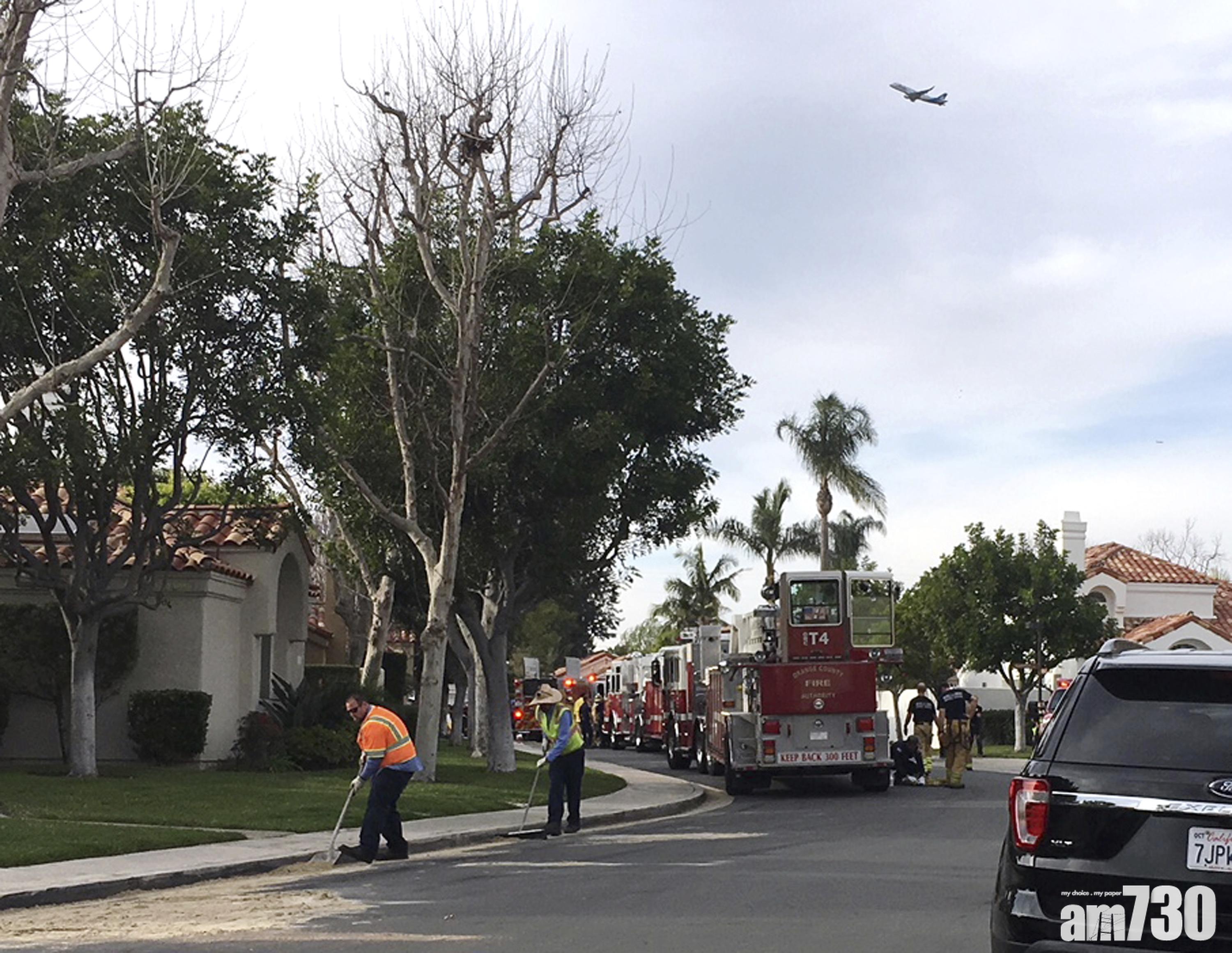 南加州小型直升機失事撞民居3死2傷