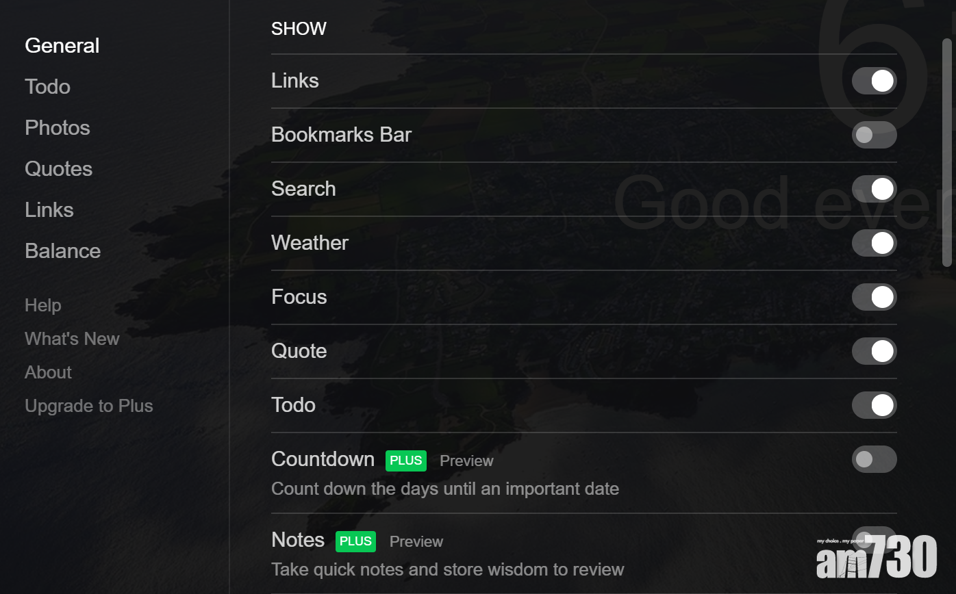 自訂Chrome分頁首頁Momentum