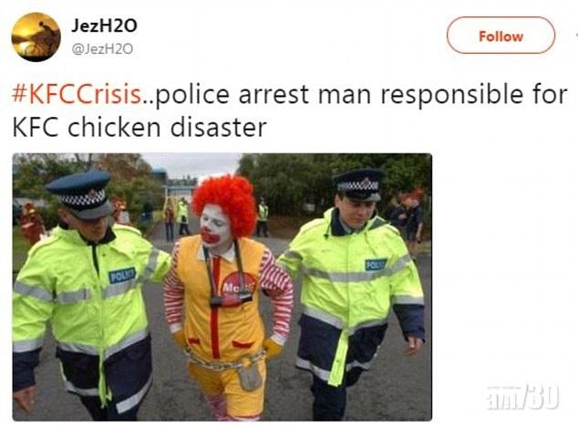 KFC冇雞賣 英陷世界末日