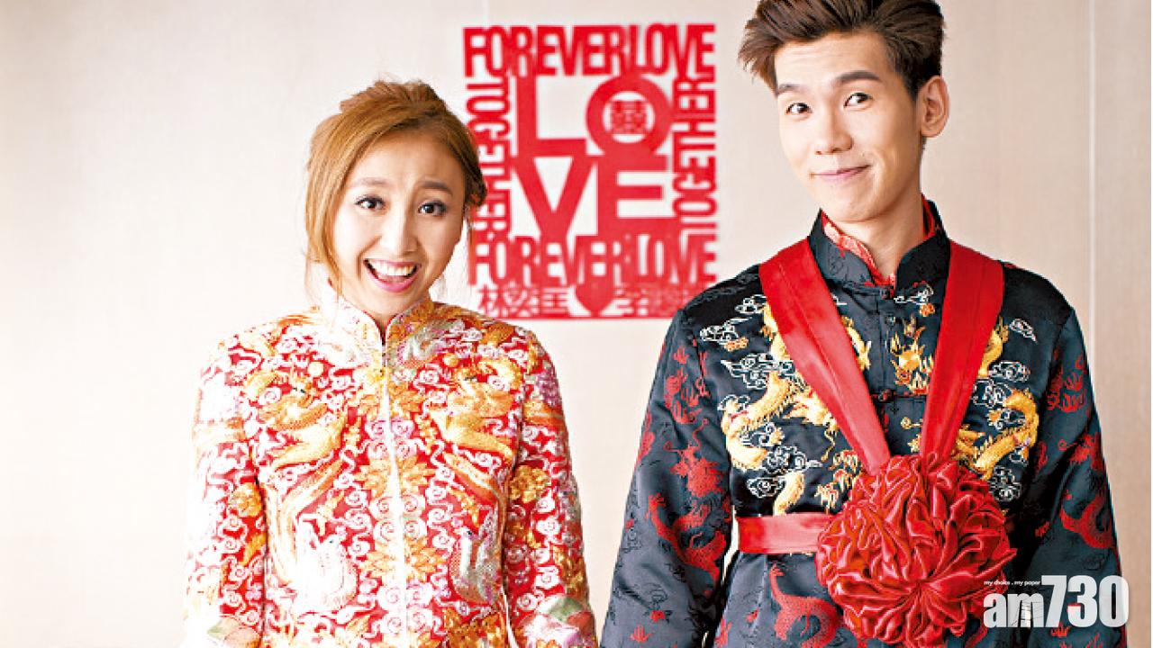 林奕匡 李靄璣在港補擺喜酒 