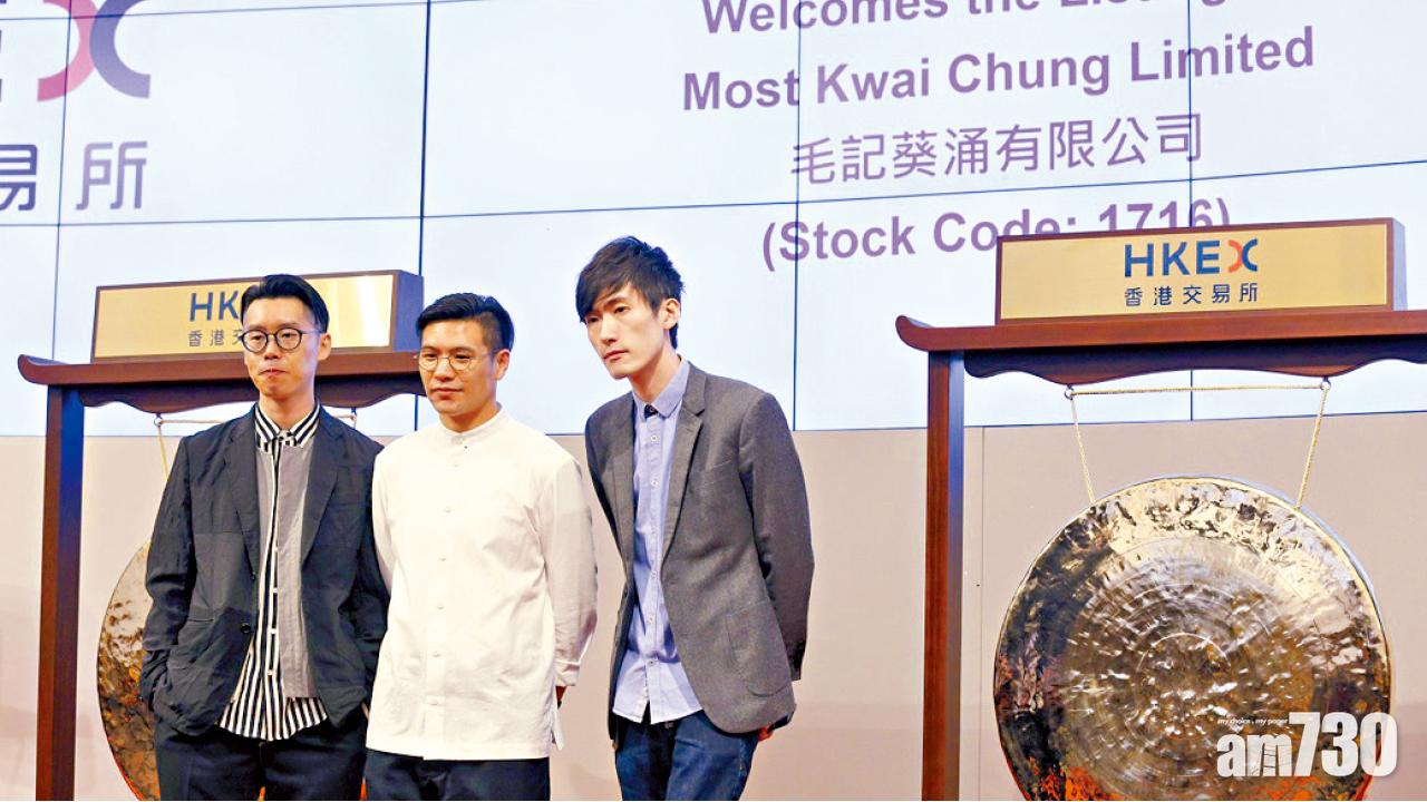 毛記登場漲4.3倍 高位急回五成