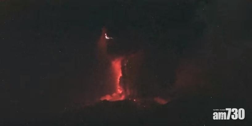 【有片】新燃岳火山再噴發 煙灰達5000米高
