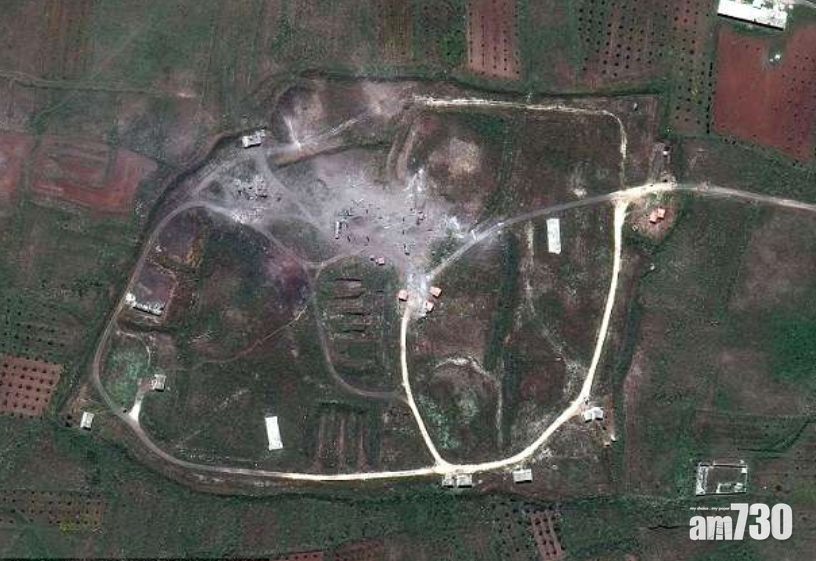 美領導空襲  衛星圖證敘化武廠夷為平地