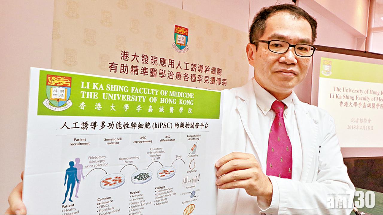 治罕見遺傳病曙光 港大研人工誘導幹細胞試藥
