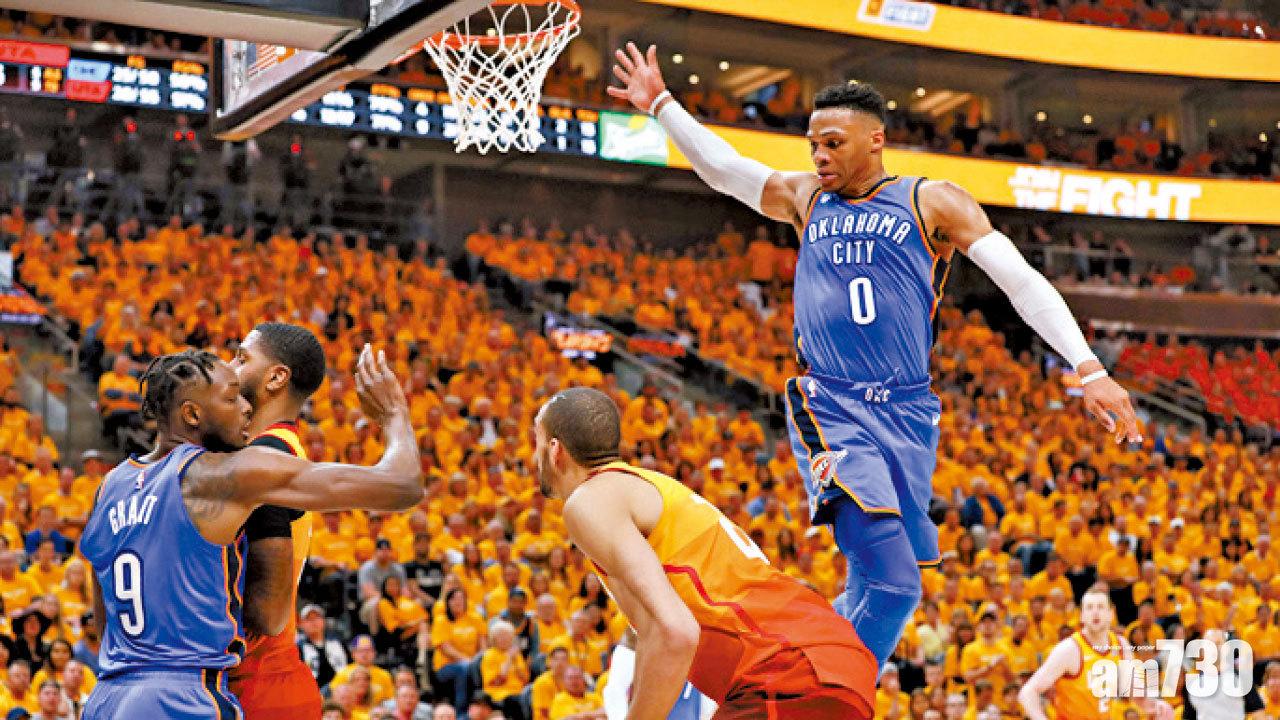 爵士挫雷霆季後賽領先2比1