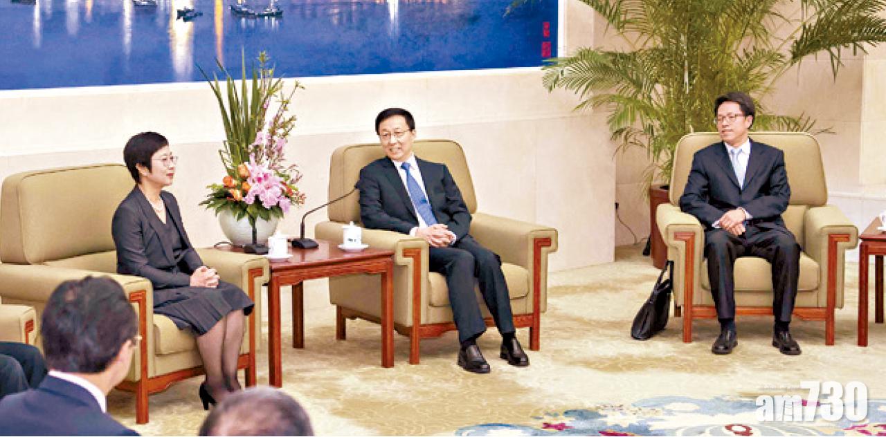 韓正傳掌港澳事務 首晤澳門官員