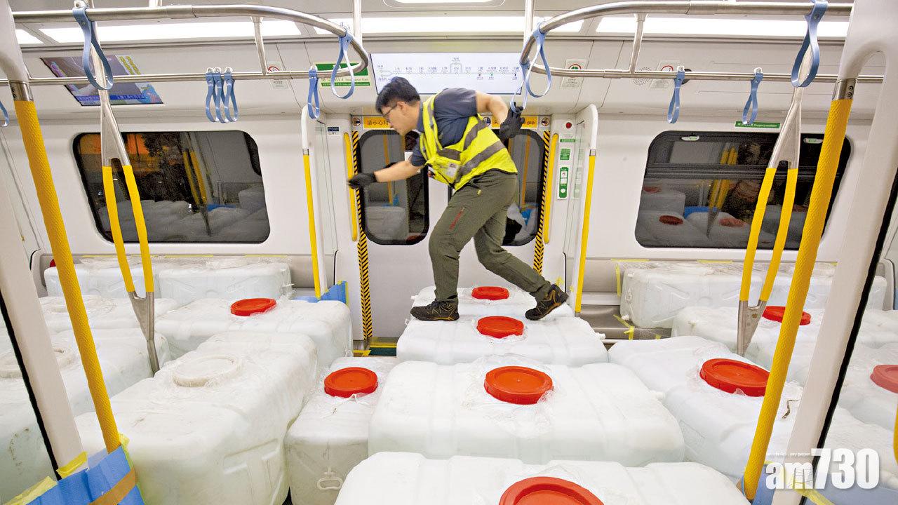 東鐵綫測試訊號系統 模擬載3千客 新車放百噸水馬