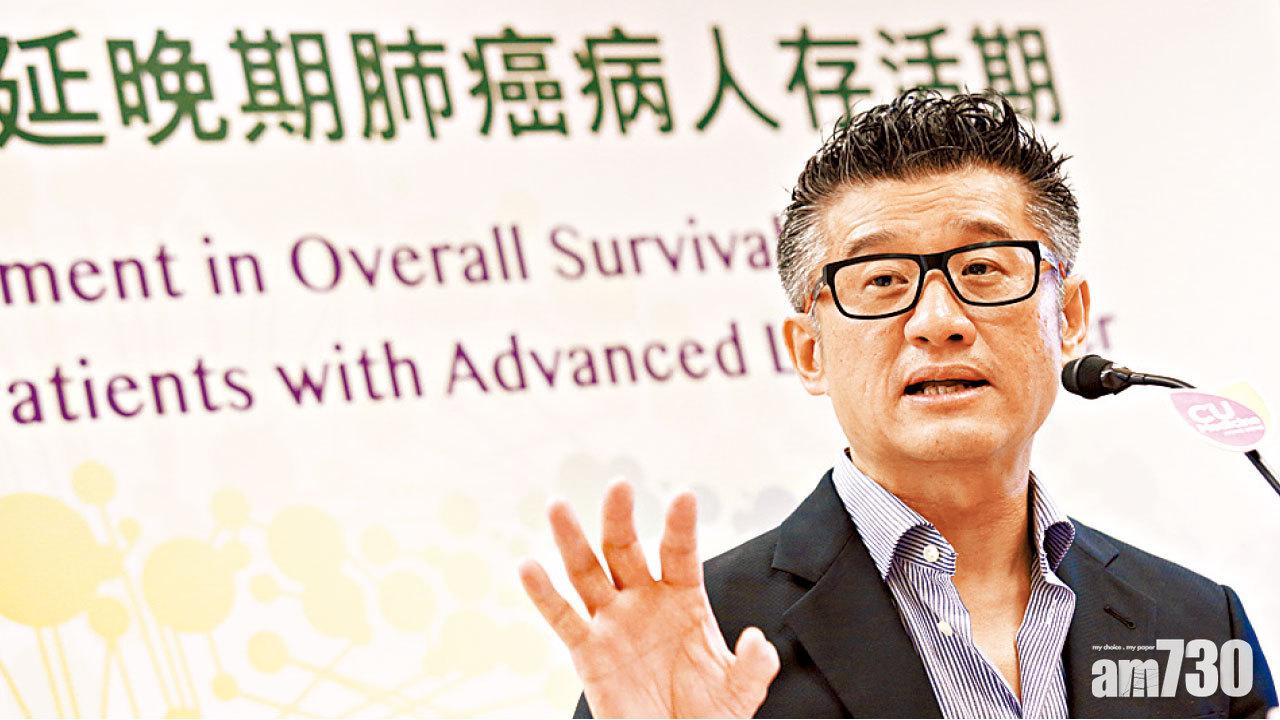 治晚期肺癌 存活多7個月  中大新標靶藥料明年引進