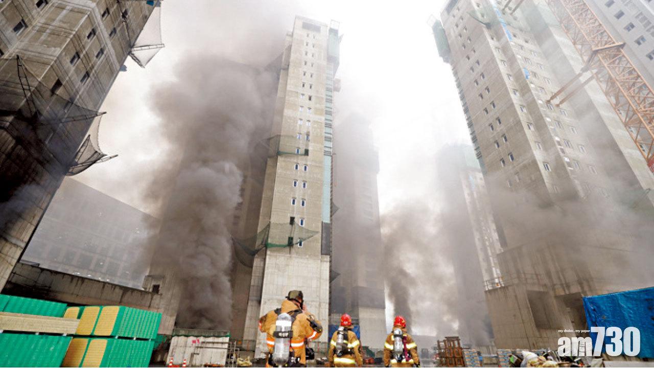 韓地盤大火中國工人1死14傷