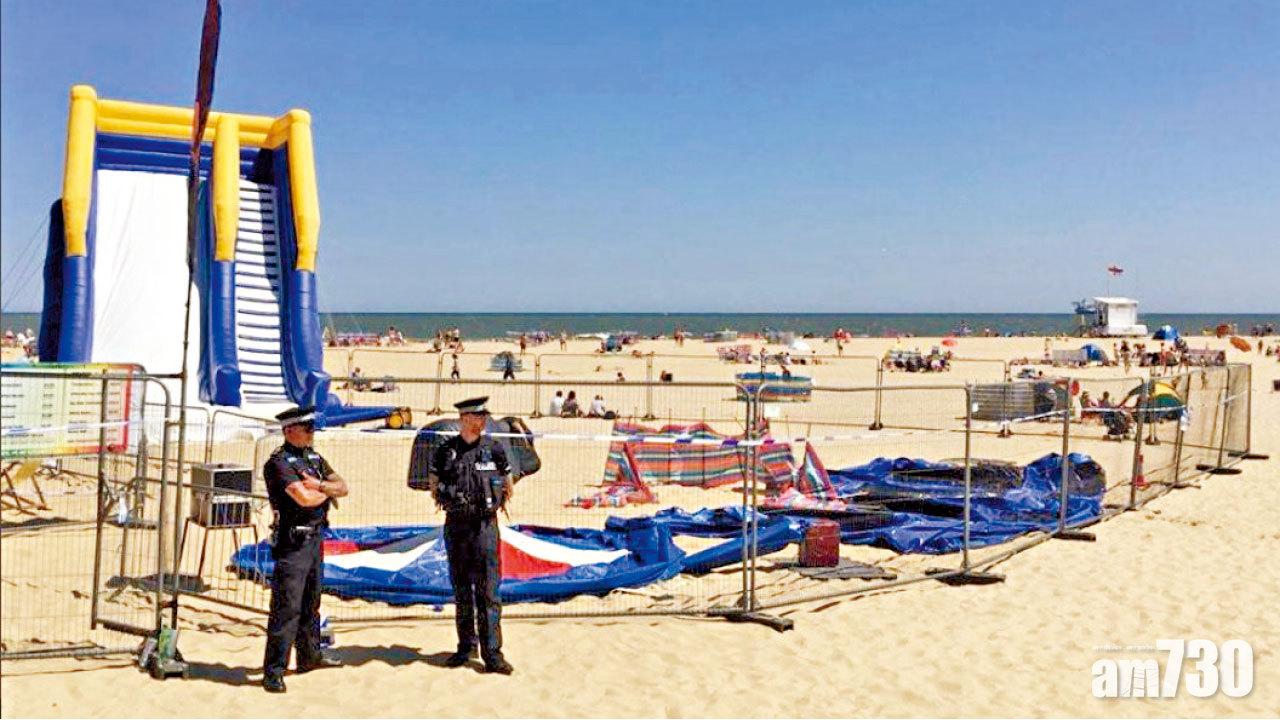 英充氣設施爆炸 4歲女飛彈20呎墮地亡