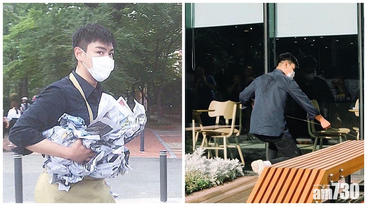 【有片】T.O.P服役中戶外工作身水身汗