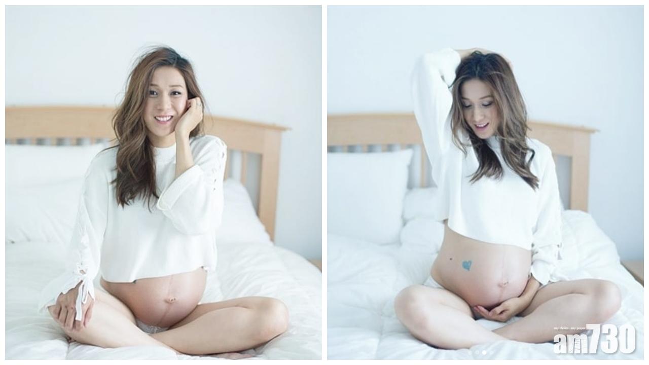 鍾嘉欣宣布第二胎陀仔 大晒巨肚床照