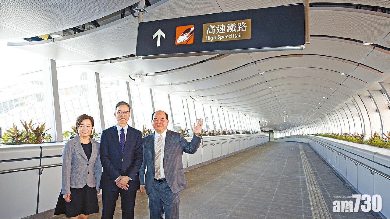 高鐵試運進度達七成 西九站7天橋接駁周邊