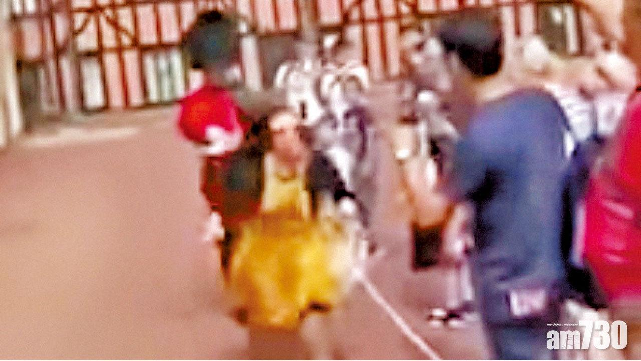 只顧拍照阻步操 御林軍一掌推開女遊客