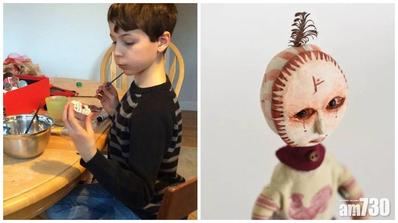 12歲加拿大男童手製超詭異公仔