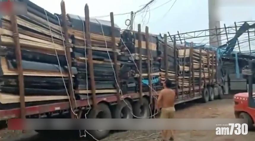 江西商販收被毀棺材板 擬賣往家具市場被截