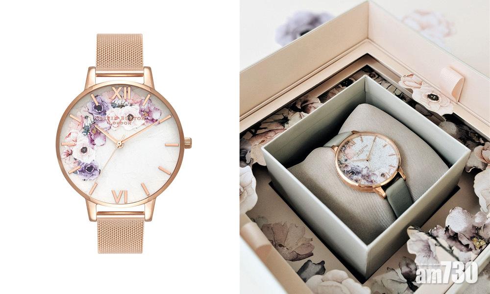 水晶x水彩碎花好夢幻！ Olivia Burton 限量手錶明發售 全港限量30隻！