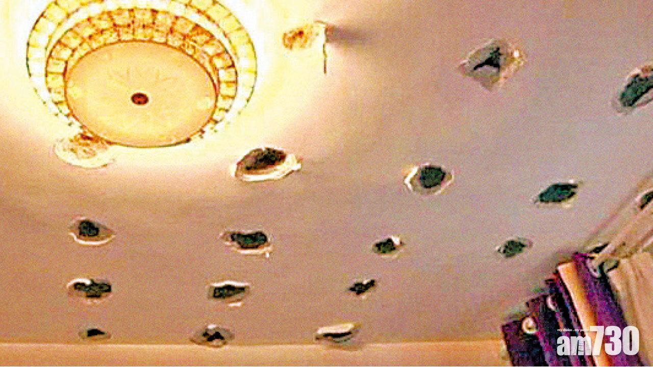 樓上鑽地裝木地板  貴州新屋天花穿66個窿