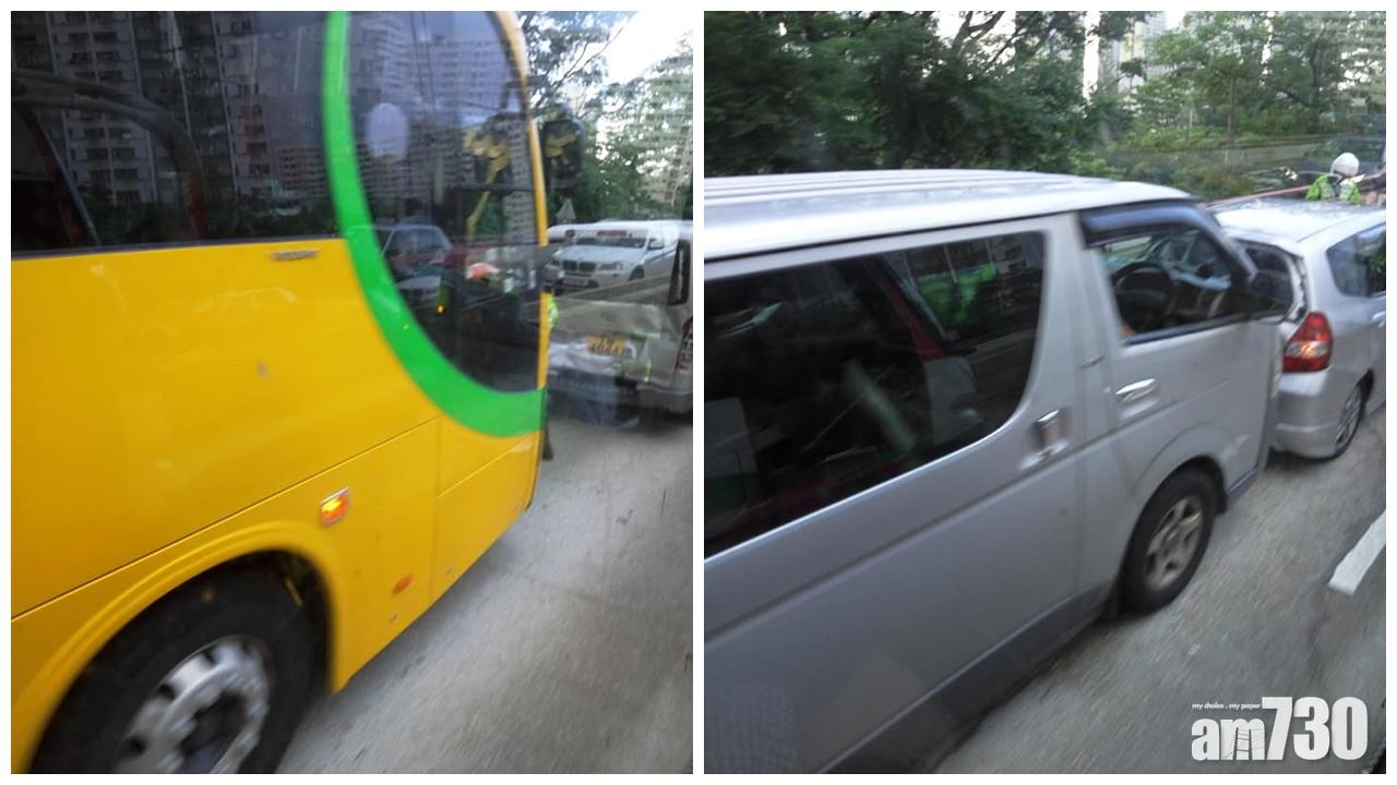 【開學日】九龍坑3車相撞 2學童受傷