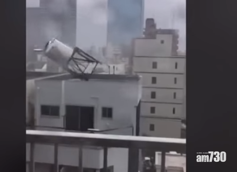 【飛燕撲日】網上短片超驚嚇 汽車吹翻滑行 京都車站大玻璃突塌下 