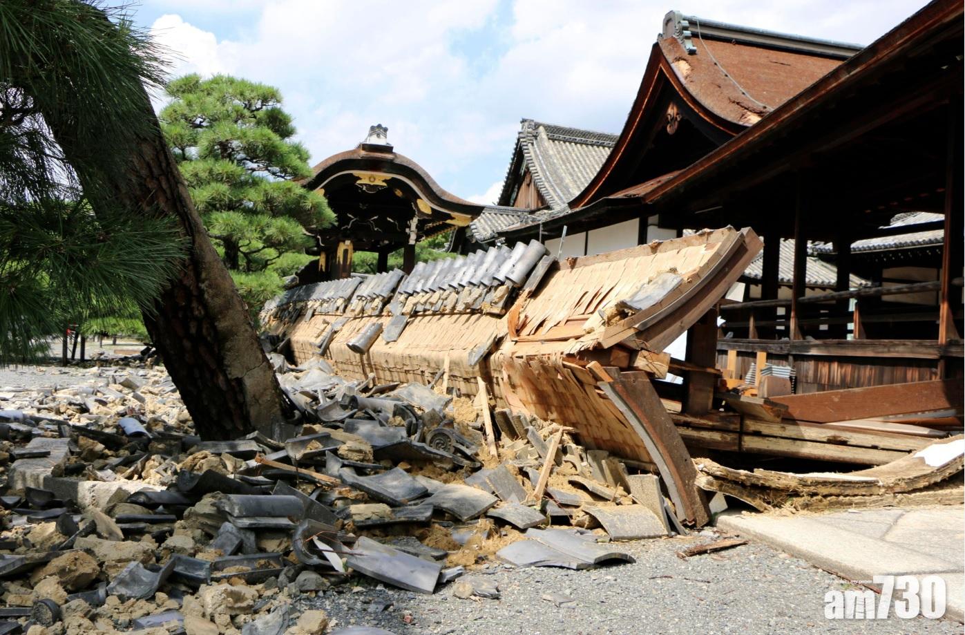 【飛燕撲日】京都奈良多間神社毀壞  西本願寺塌牆屋頂受損