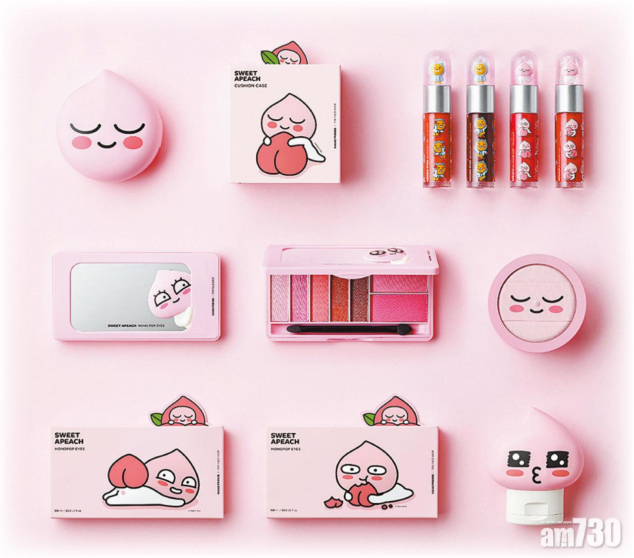 THEFACESHOP聯乘萌爆APEACH  打造水蜜桃妝容