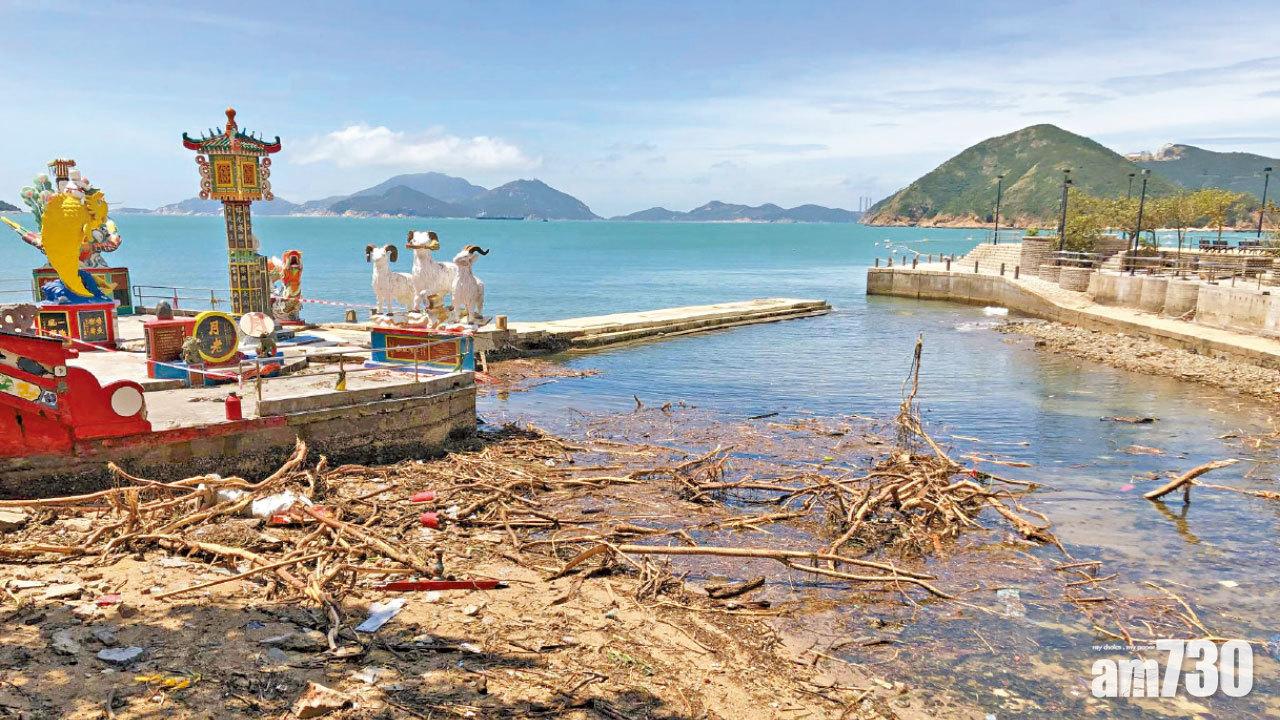 山竹餘波 淺水灣鎮海樓公園損毀嚴重