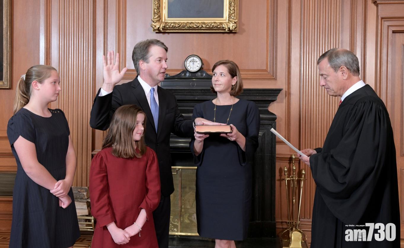 性醜聞無礙通過提名 卡瓦納宣誓就任最高法院大法官