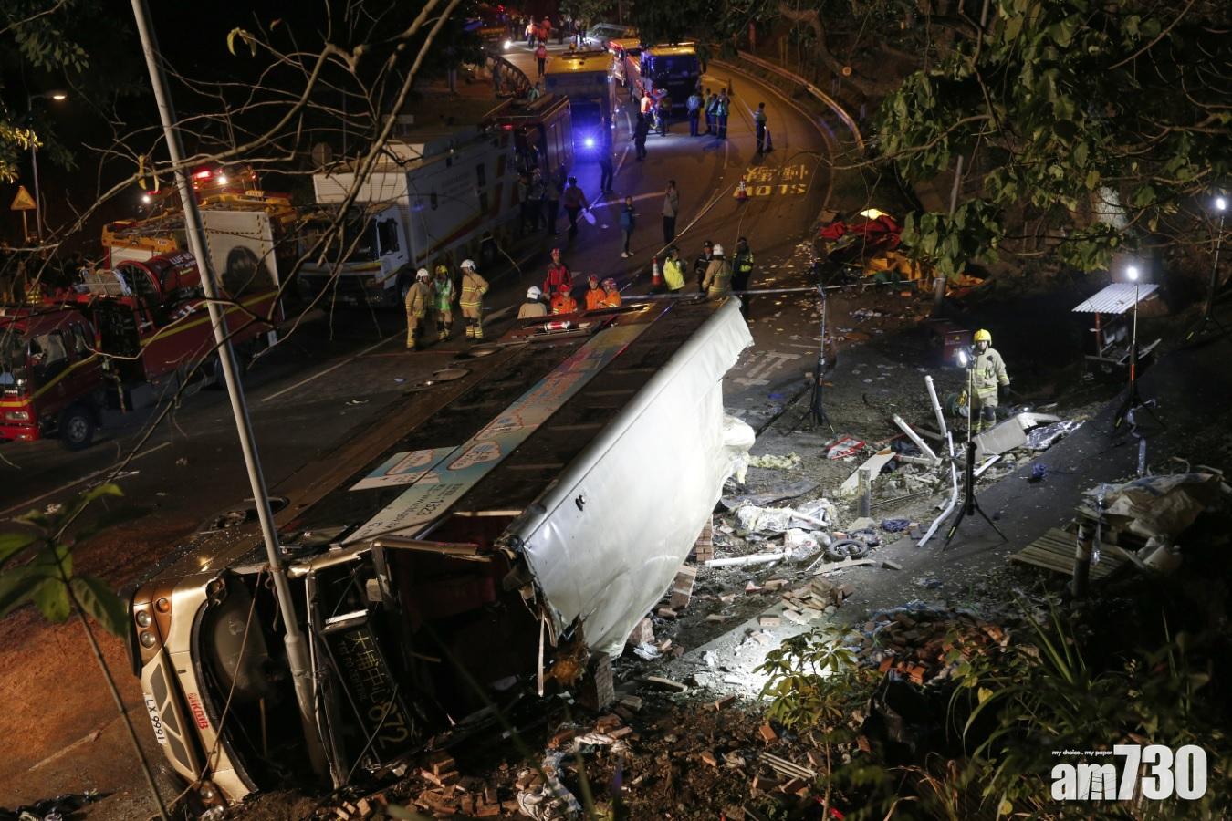 九巴大埔翻車意外  涉事車長改被控19項誤殺