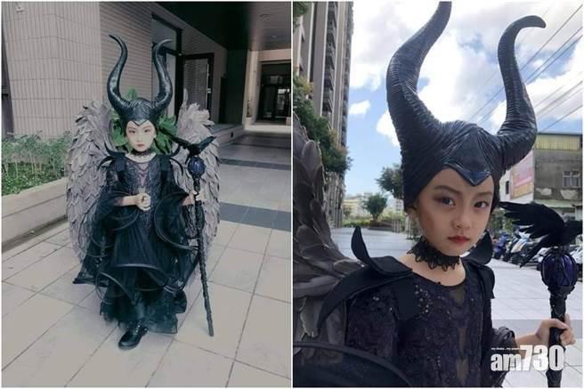 超強萬聖節裝扮！母花1個月打造小黑魔后