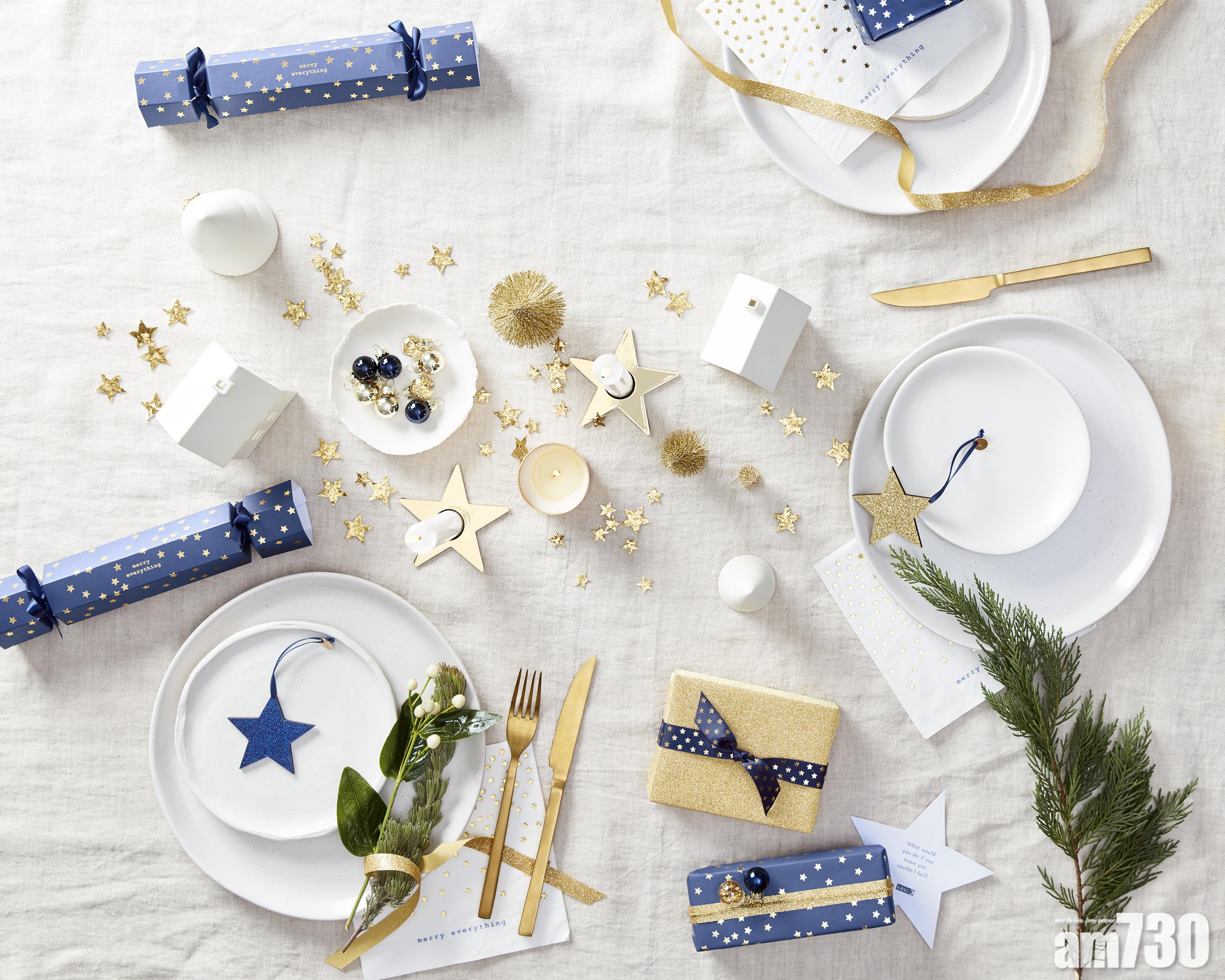 深藍夜空配金星 kikki.K 聖誕系列