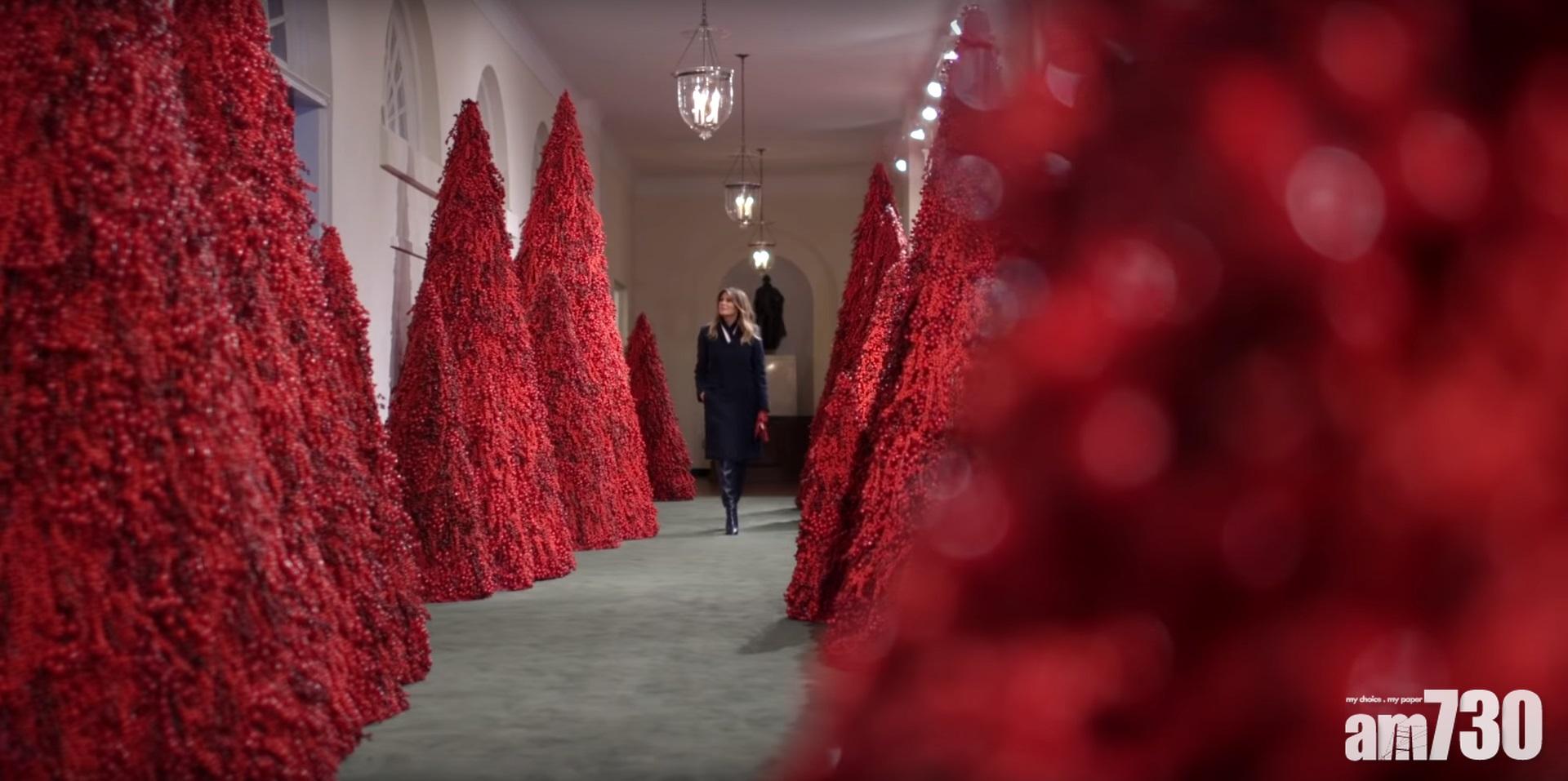 【咁唔老嚟？】梅拉尼婭白宮聖誕布置 被嘲似足《閃靈》(有片)