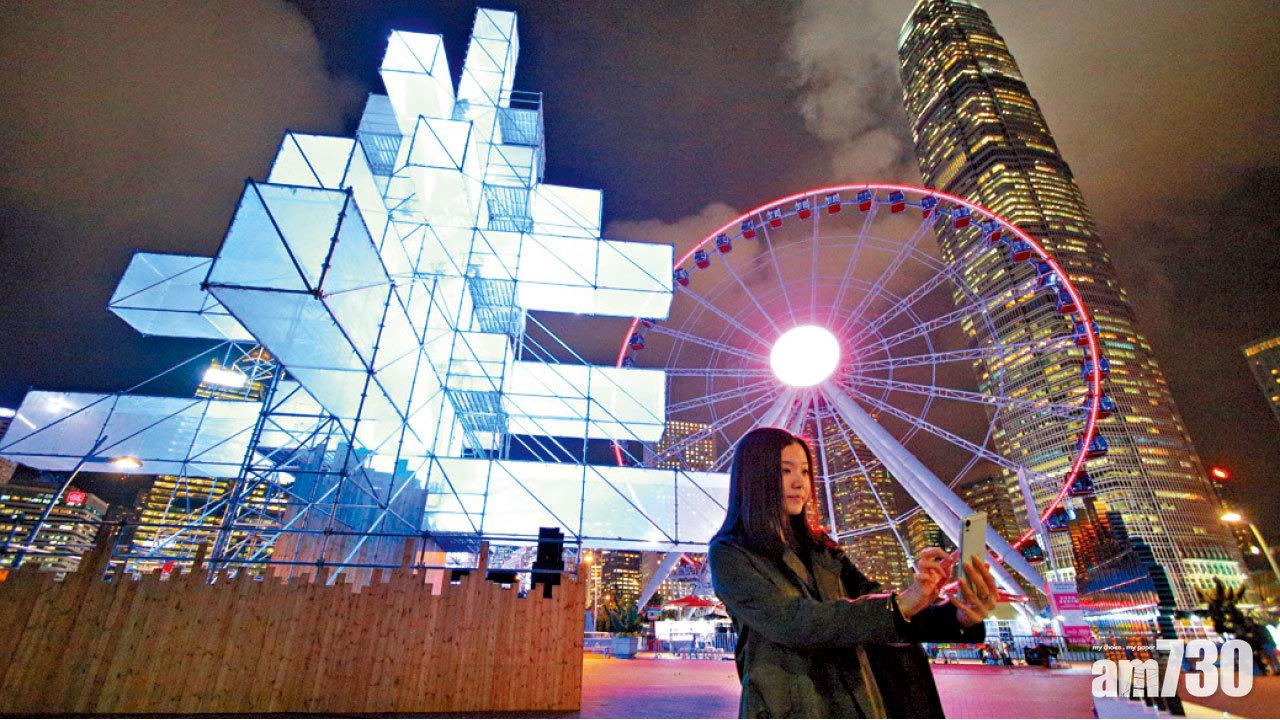 零距離互動打卡 燈光藝術展閃耀中環海濱