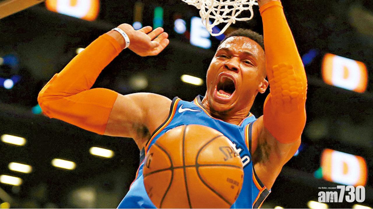 韋少保羅佐治齊發功  雷霆反勝籃網