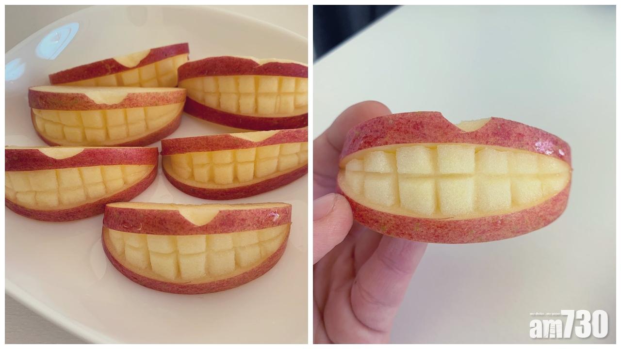 無無聊聊食早餐 日網民蘋果雕棚牙