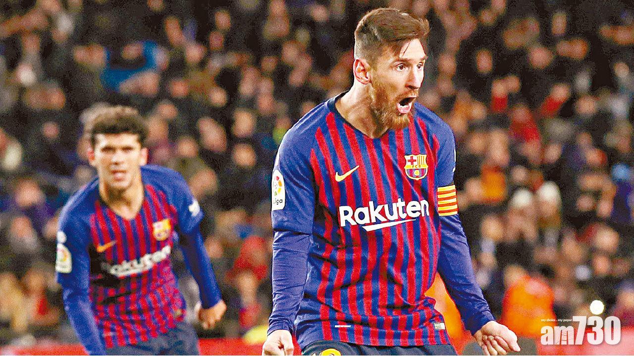 助巴塞逼和華倫西亞 美斯包辦兩球傷大腿