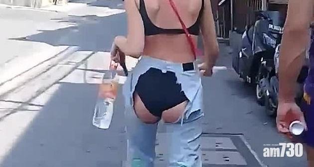 【入鄉隨俗吧】性感女著開窿褲遊峇里  本地人：唔想見條底褲(有片)