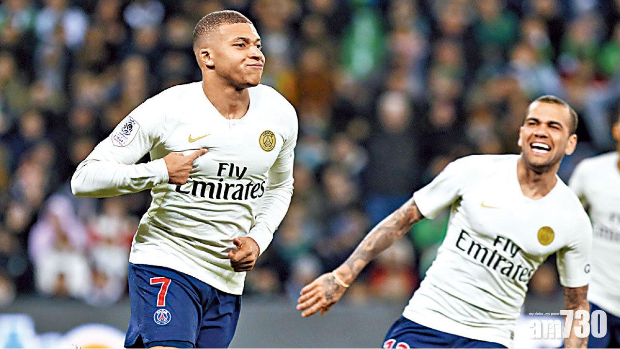 麥巴比助PSG挫聖伊天