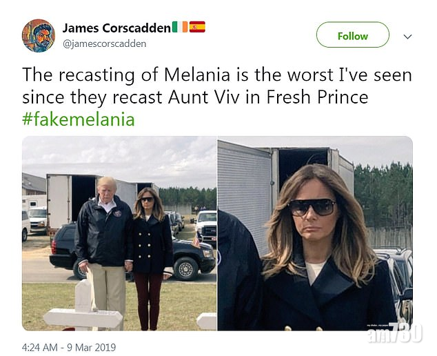 【#FakeMelania】與特朗普訪災區  美第一夫人被指替身上陣