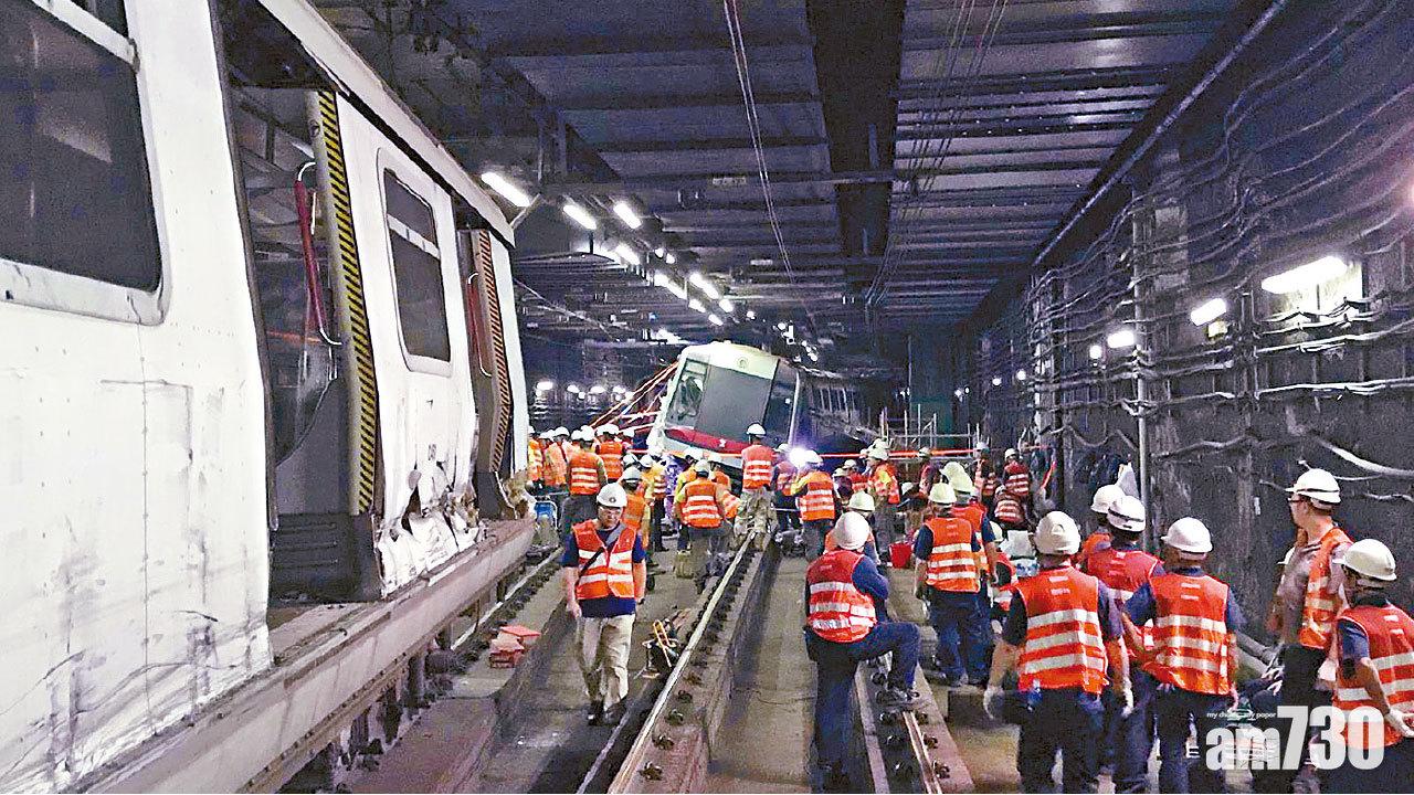 昨晚扶正出軌港鐵列車 馬時亨：對承辦商非常不滿
