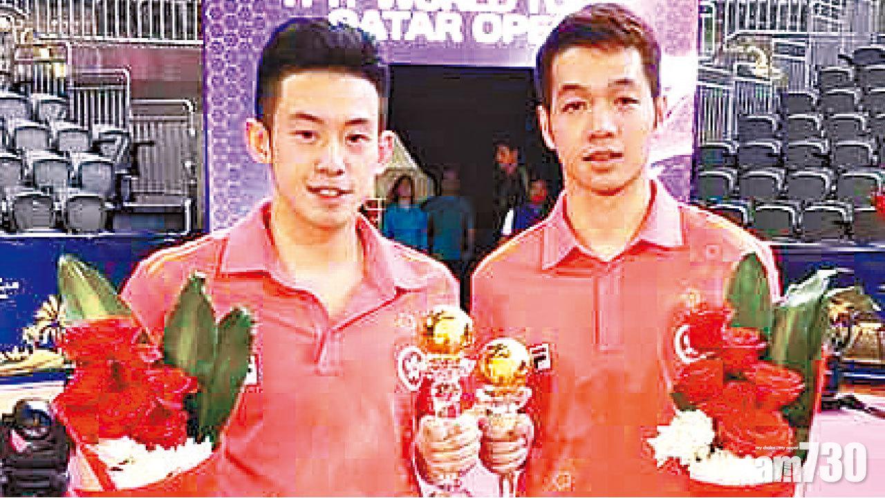 卡塔爾乒乓公開賽 黃鎮廷何鈞傑男雙稱王