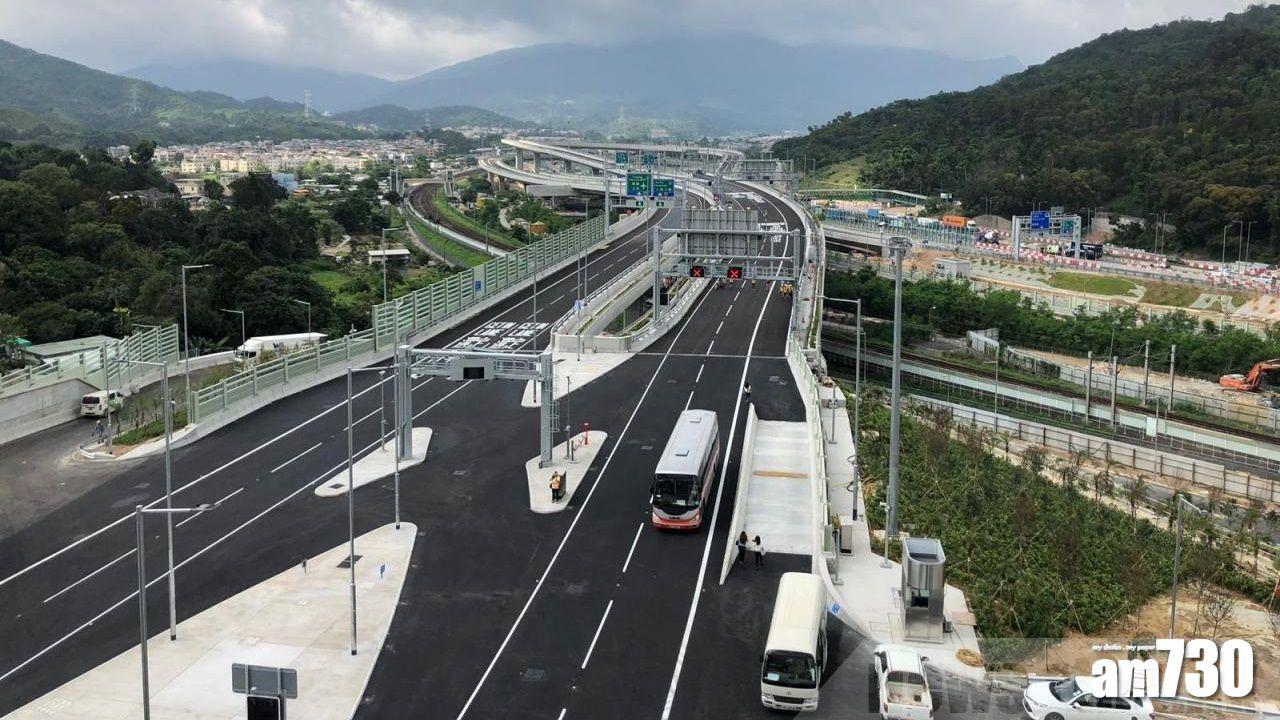 香園圍公路通車首天 交通正常