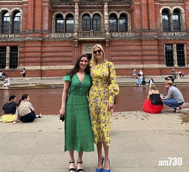 【侵侵訪英】伊凡卡快過老竇抵埗  黃色花裙勁吸晴