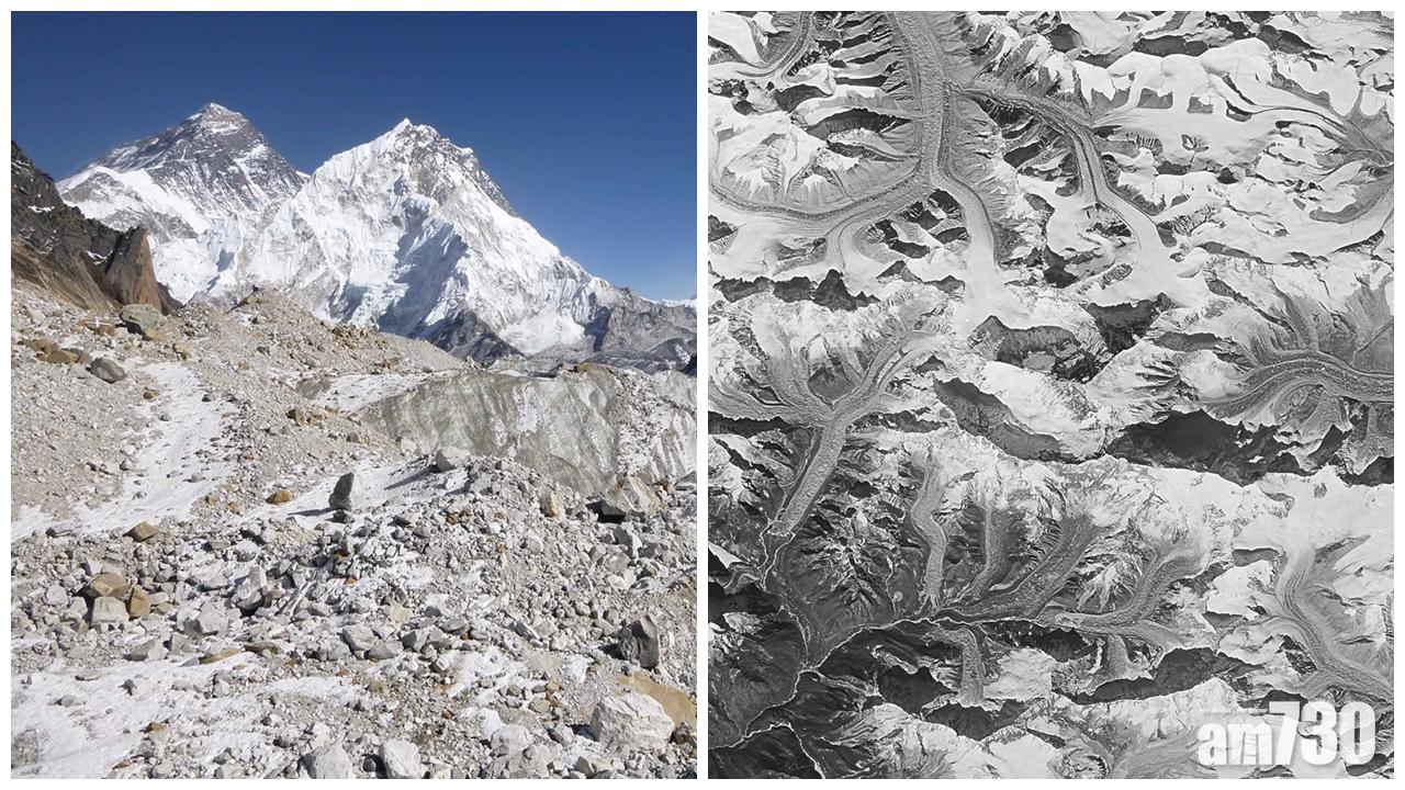 衛星圖片揭喜馬拉雅山冰川流失劇增一倍 恐危及10億人