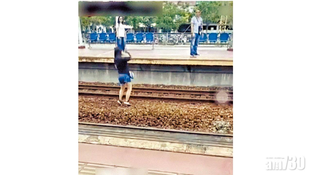 月台上與家人爭執 疑似港女台鐵跳軌掟石