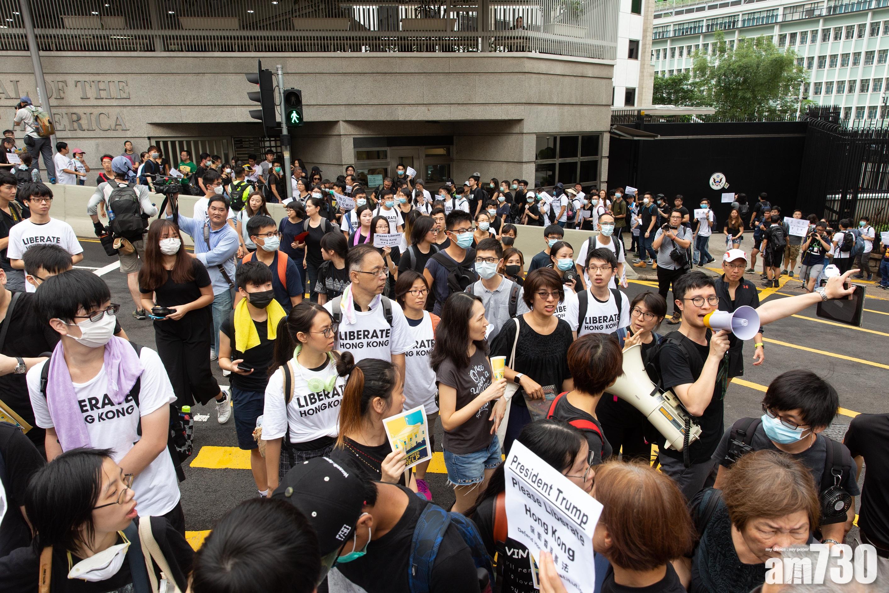 【逃犯條例】示威者到多國駐港領事館請願